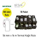 56x16 Pos Rulosu 10 paket - 100 Rulo
